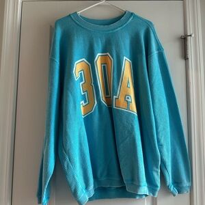 30A Corded Blue Crewneck